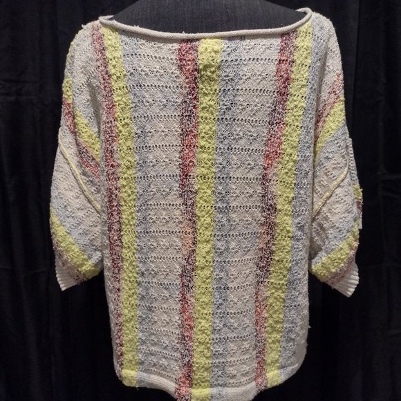 Pilcro Multicolor Striped Crew Neck Sweater - Picture 4 of 4